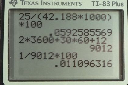 OpenStax College Physics, Chapter 1, Problem 24 (PE) calculator screenshot 1