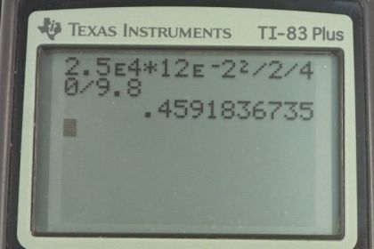OpenStax College Physics, Chapter 7, Problem 23 (PE) calculator screenshot 1