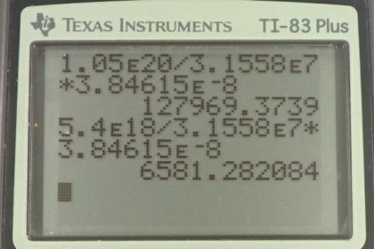 OpenStax College Physics, Chapter 7, Problem 43 (PE) calculator screenshot 3