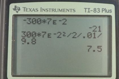 OpenStax College Physics, Chapter 7, Problem 63 (PE) calculator screenshot 1