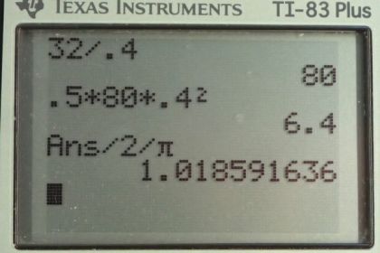 OpenStax College Physics, Chapter 10, Problem 5 (PE) calculator screenshot 1