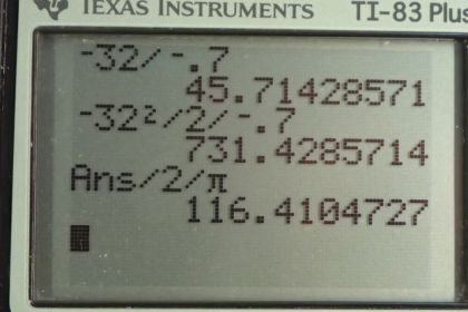 OpenStax College Physics, Chapter 10, Problem 7 (PE) calculator screenshot 1