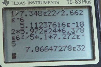 OpenStax College Physics, Chapter 10, Problem 42 (PE) calculator screenshot 3