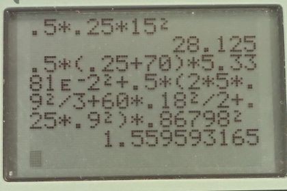 OpenStax College Physics, Chapter 10, Problem 46 (PE) calculator screenshot 2