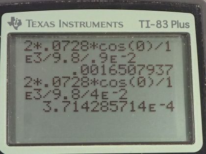 OpenStax College Physics, Chapter 11, Problem 58 (PE) calculator screenshot 1
