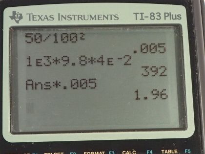 OpenStax College Physics, Chapter 11, Problem 70 (PE) calculator screenshot 1