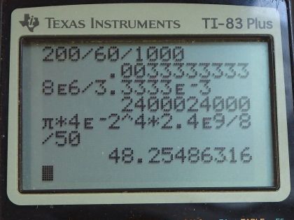 OpenStax College Physics, Chapter 12, Problem 48 (PE) calculator screenshot 1