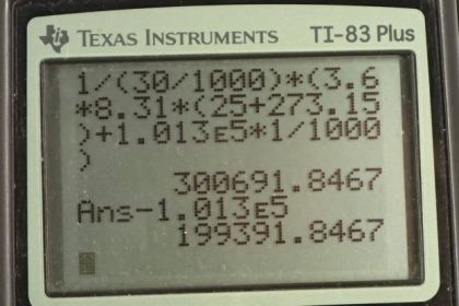 OpenStax College Physics, Chapter 13, Problem 37 (PE) calculator screenshot 2