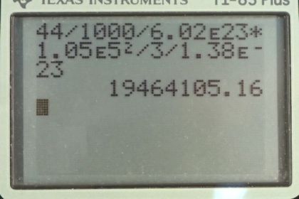OpenStax College Physics, Chapter 13, Problem 45 (PE) calculator screenshot 1