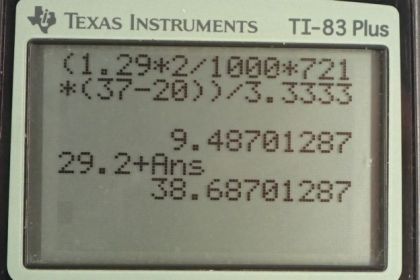 OpenStax College Physics, Chapter 14, Problem 53 (PE) calculator screenshot 2