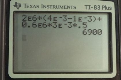 OpenStax College Physics, Chapter 15, Problem 7 (AP) calculator screenshot 1