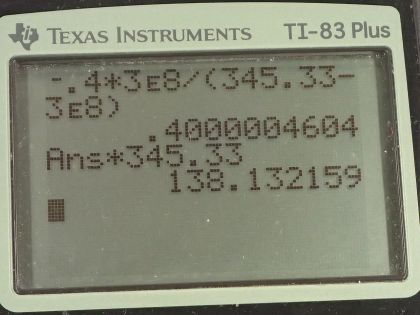OpenStax College Physics, Chapter 17, Problem 10 (PE) calculator screenshot 2
