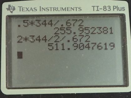 OpenStax College Physics, Chapter 17, Problem 42 (PE) calculator screenshot 1