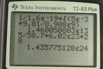 OpenStax College Physics, Chapter 18, Problem 37 (PE) calculator screenshot 1