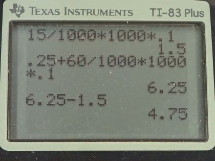 OpenStax College Physics, Chapter 20, Problem 52 (PE) calculator screenshot 1