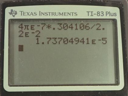 OpenStax College Physics, Chapter 23, Problem 10 (PE) calculator screenshot 2