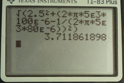 OpenStax College Physics, Chapter 23, Problem 101 (PE) calculator screenshot 2