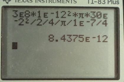 OpenStax College Physics, Chapter 24, Problem 45 (PE) calculator screenshot 1