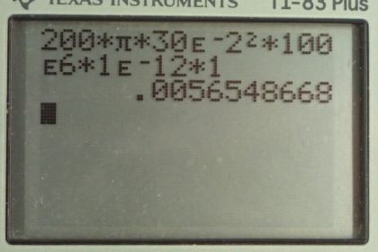 OpenStax College Physics, Chapter 24, Problem 45 (PE) calculator screenshot 2