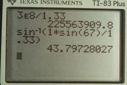 OpenStax College Physics, Chapter 25, Problem 11 (AP) calculator screenshot 1