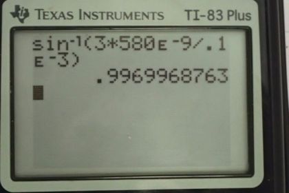 OpenStax College Physics, Chapter 27, Problem 7 (PE) calculator screenshot 1