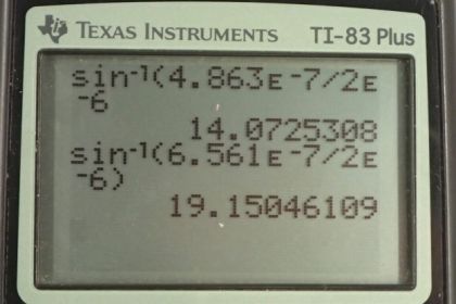 OpenStax College Physics, Chapter 27, Problem 27 (PE) calculator screenshot 2