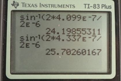 OpenStax College Physics, Chapter 27, Problem 27 (PE) calculator screenshot 3