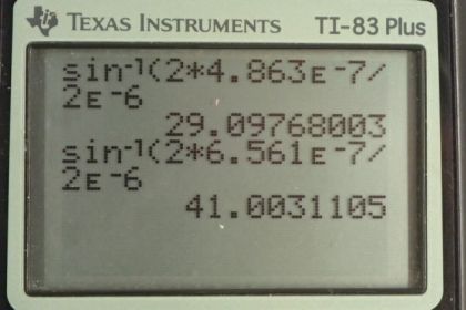 OpenStax College Physics, Chapter 27, Problem 27 (PE) calculator screenshot 4