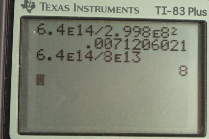 OpenStax College Physics, Chapter 28, Problem 49 (PE) calculator screenshot 1