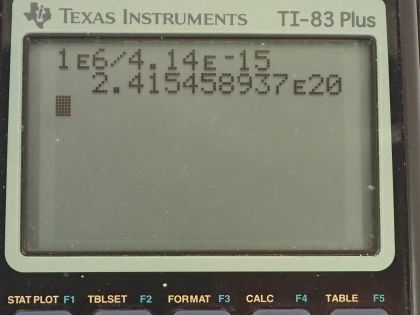 OpenStax College Physics, Chapter 29, Problem 22 (PE) calculator screenshot 1