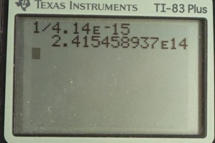 OpenStax College Physics, Chapter 29, Problem 23 (PE) calculator screenshot 1