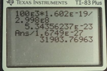 OpenStax College Physics, Chapter 29, Problem 45 (PE) calculator screenshot 1