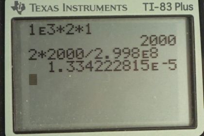 OpenStax College Physics, Chapter 29, Problem 85 (PE) calculator screenshot 1
