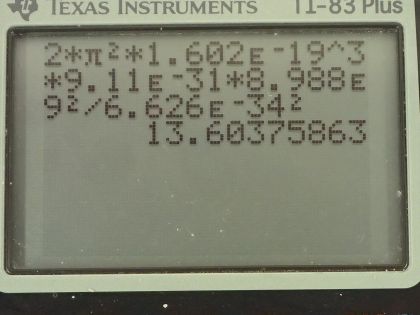 OpenStax College Physics, Chapter 30, Problem 10 (PE) calculator screenshot 1