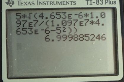 OpenStax College Physics, Chapter 30, Problem 19 (PE) calculator screenshot 1