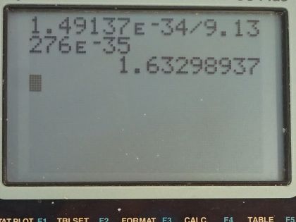 OpenStax College Physics, Chapter 30, Problem 40 (PE) calculator screenshot 2