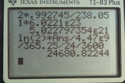 OpenStax College Physics, Chapter 31, Problem 53 (PE) calculator screenshot 2