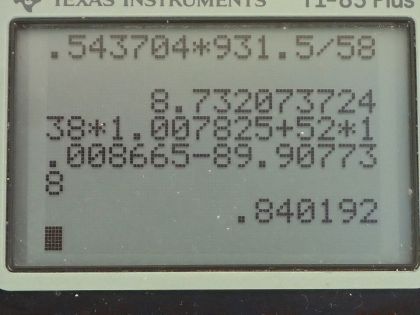 OpenStax College Physics, Chapter 31, Problem 74 (PE) calculator screenshot 2