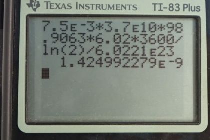 OpenStax College Physics, Chapter 32, Problem 5 (PE) calculator screenshot 1