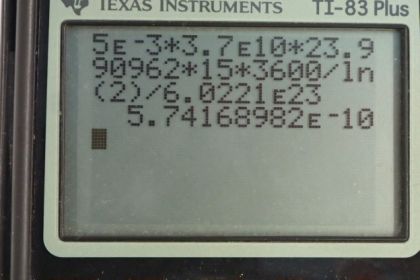 OpenStax College Physics, Chapter 32, Problem 7 (PE) calculator screenshot 2
