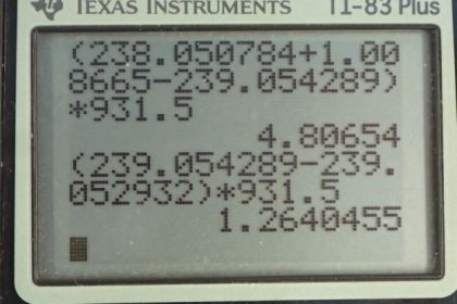 OpenStax College Physics, Chapter 32, Problem 47 (PE) calculator screenshot 1