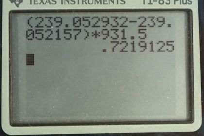 OpenStax College Physics, Chapter 32, Problem 47 (PE) calculator screenshot 2