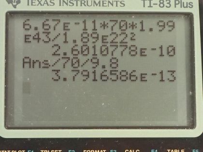 OpenStax College Physics, Chapter 34, Problem 10 (PE) calculator screenshot 2