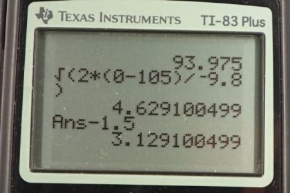 OpenStax College Physics, Chapter 2, Problem 51 (PE) calculator screenshot 2