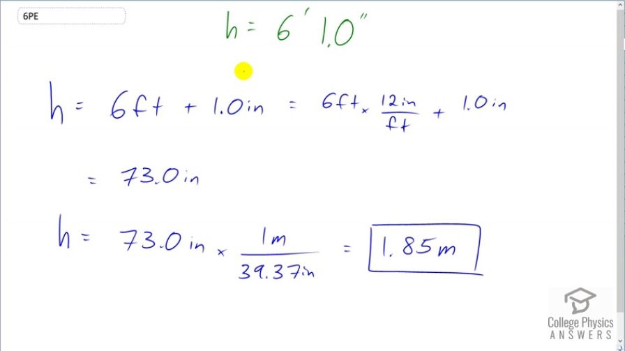 OpenStax College Physics, Chapter 1, Problem 6 (PE) video thumbnail