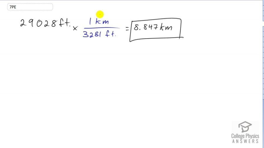 OpenStax College Physics, Chapter 1, Problem 7 (PE) video thumbnail