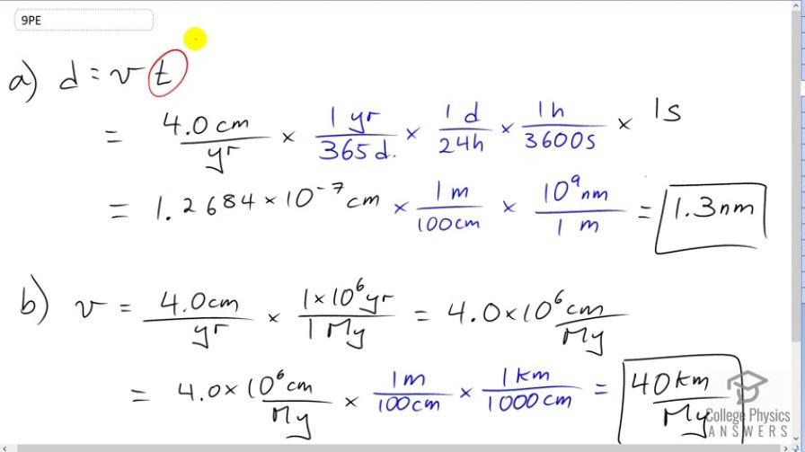 OpenStax College Physics, Chapter 1, Problem 9 (PE) video thumbnail