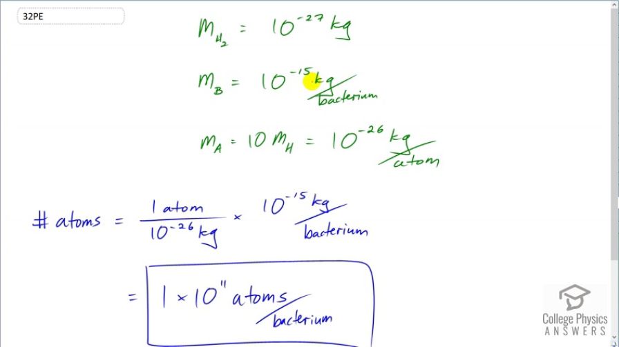 OpenStax College Physics, Chapter 1, Problem 32 (PE) video thumbnail