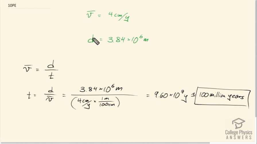 OpenStax College Physics, Chapter 2, Problem 10 (PE) video thumbnail