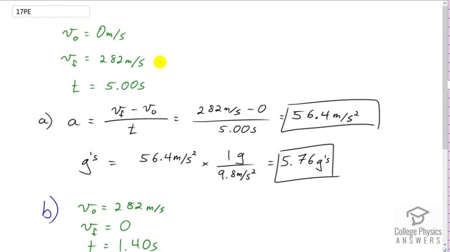 OpenStax College Physics, Chapter 2, Problem 17 (PE) video thumbnail